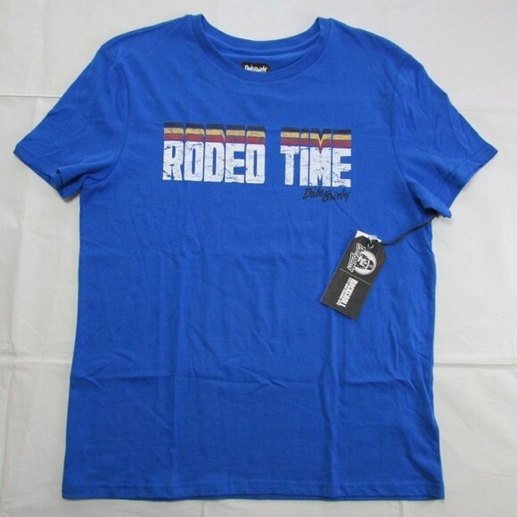 Rock & Roll Denim Dale Brisby Boy's Small Short Sleeve Rodeo Time T-Shirt - Picture 1 of 2